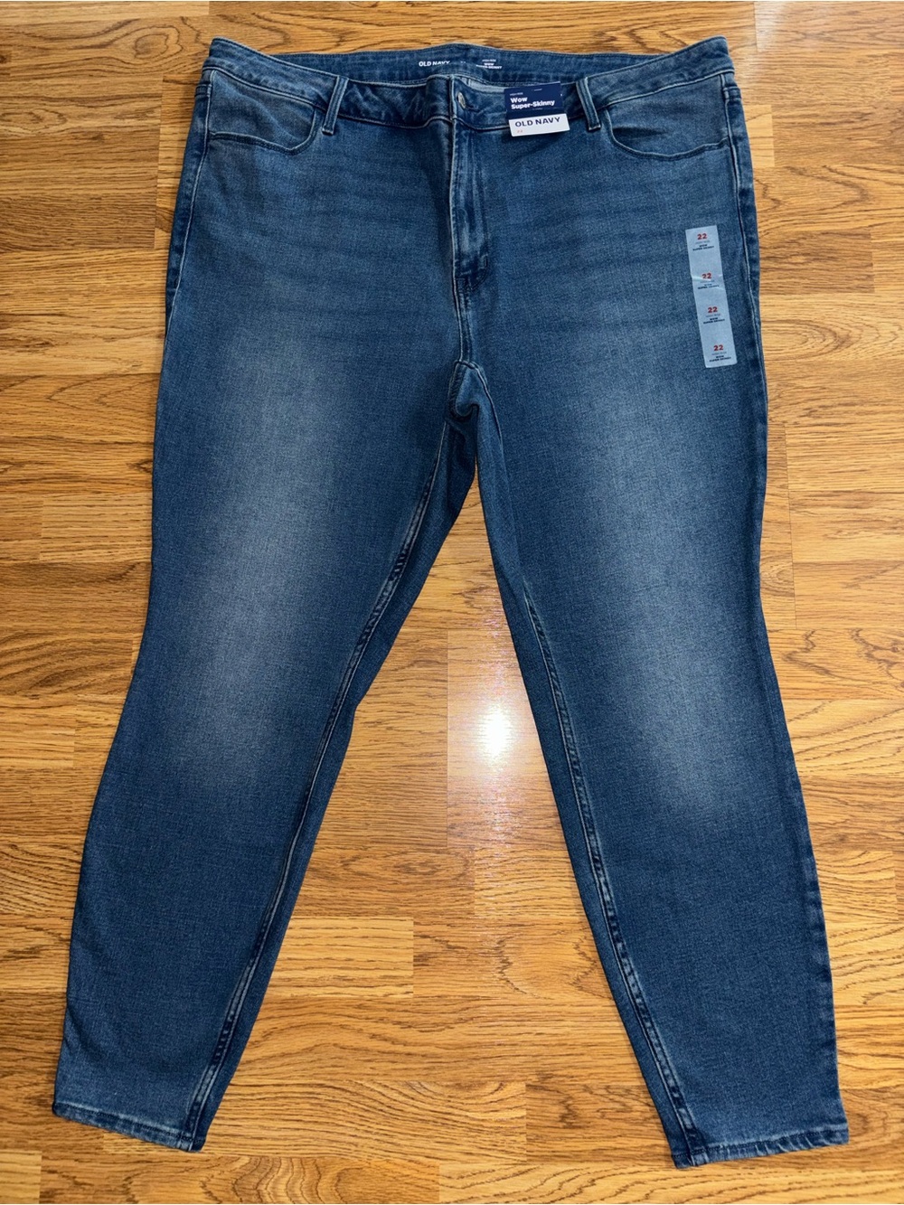 Old Navy Wow High Rise Super Skinny Jeans Women’s Plus Size 22 Medium Wash New
